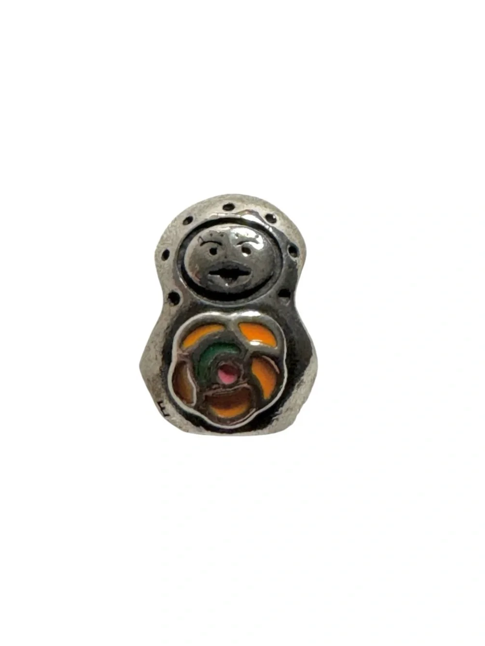 Authentic Pandora Retired Babushka Russian Nesting Doll Charm Sterling Silver